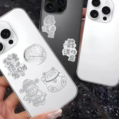 AWD Sterling Silver Cell Phone Sticker Unisex