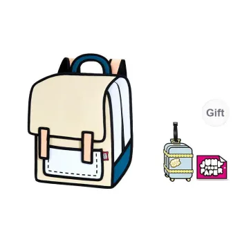 JumpFromPaper Polyester Anime Comic Universe Backpack Regular Unisex Khaki