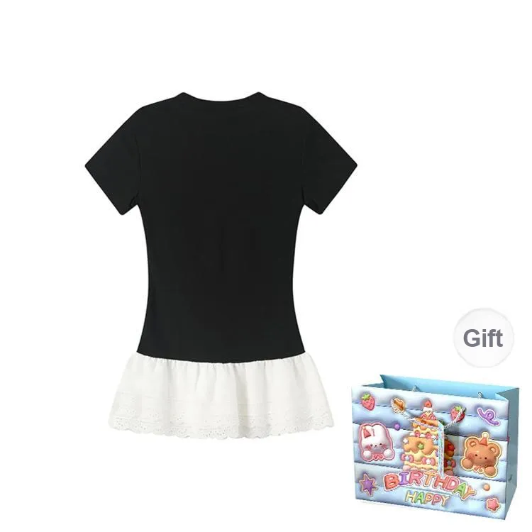 Gentle Welcome Regular T Shirt Women's Black-1