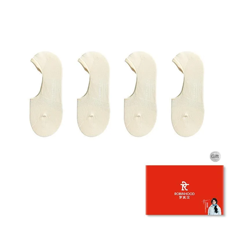 ROBINHOOD No Show Socks Unisex Box 4 Pack-7