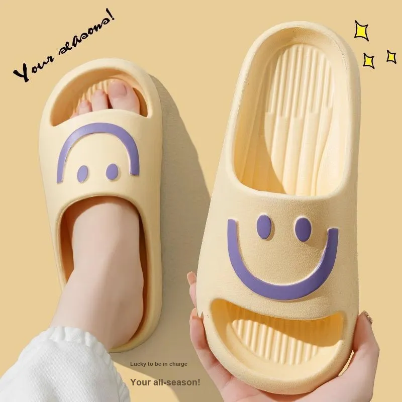 LUNNIFEIYA Squashy And Bouncy Feeling Summer Soft Sole Indoor Home Bathroom Slip Resistant EVA Slippers-1