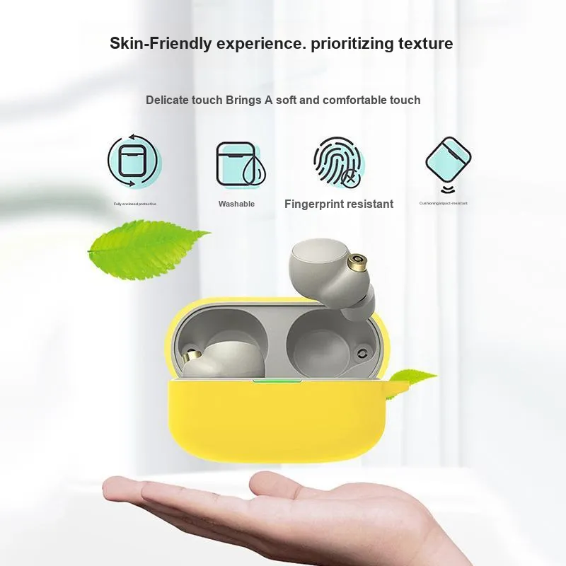 CHRROTA Compatibility Sony WF 1000 XM4 Silicone Headphone Protective Case Impact Resistant Dust Resistant-2