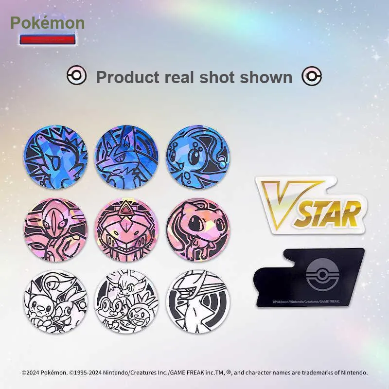 POKEMON Cyndaquil, Lucario, Manaphy Collectible Trading Card Game PTCG Coin VSTAR Mark A Set Card Accessories Whole Box-2