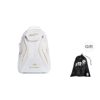 Kawasaki Jacquard Backpack Regular Unisex White Gold