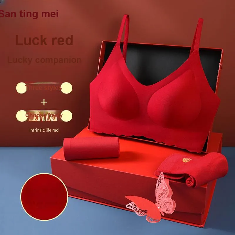 GRACEWELL Bra Women's 2 Pack Red Bright-1