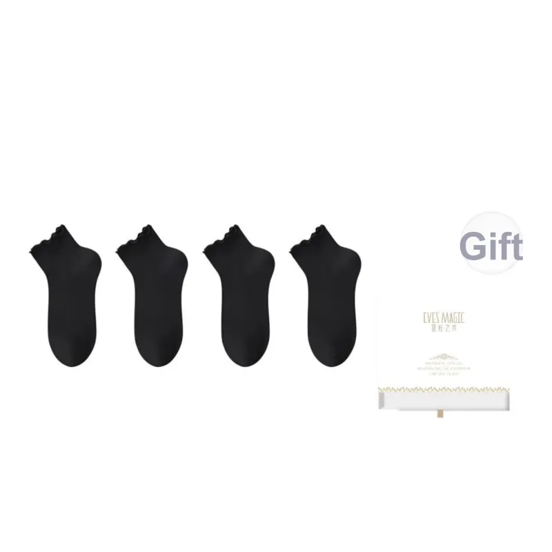 XIA.WA.ZHI.XIU Ankle Socks Women's Box 4 Pack-12