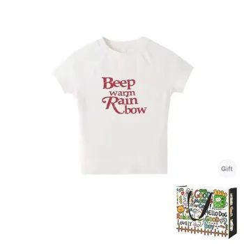 BVODE T Shirts Women's White Shopping Bag