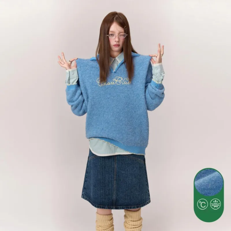 CHUU Knitwear Women's Sky Blue-2