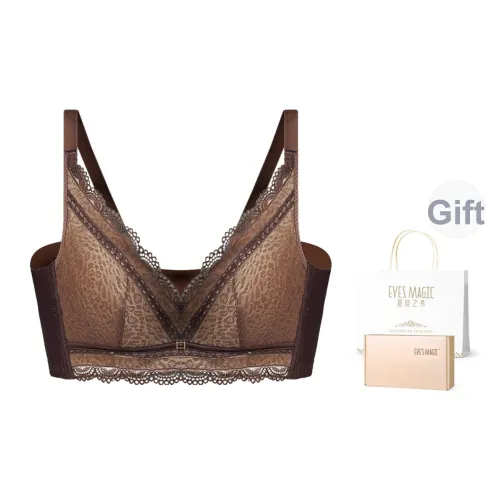 XIA.WA.ZHI.XIU Леопардовый принт Коричневый [AB Универсальный размер Толщина примерно 2,5 см] Женские Бюстгальтеры