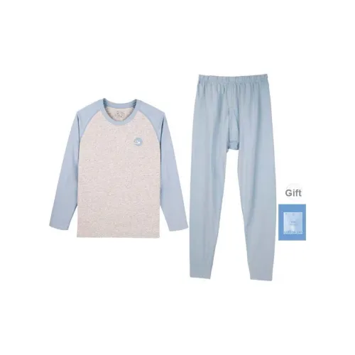 Cotton Gene Термический Комплект Мужской Сумка для покупок Светло-Синий