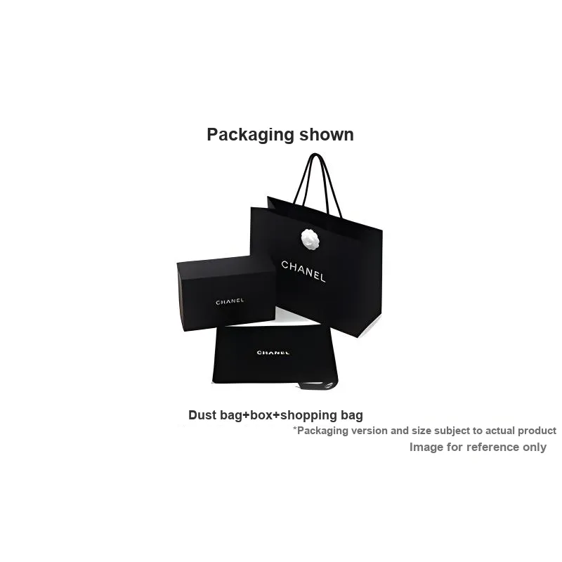 CHANEL Smooth Finish Shinny Cow Leather Clutch Women's Black-4