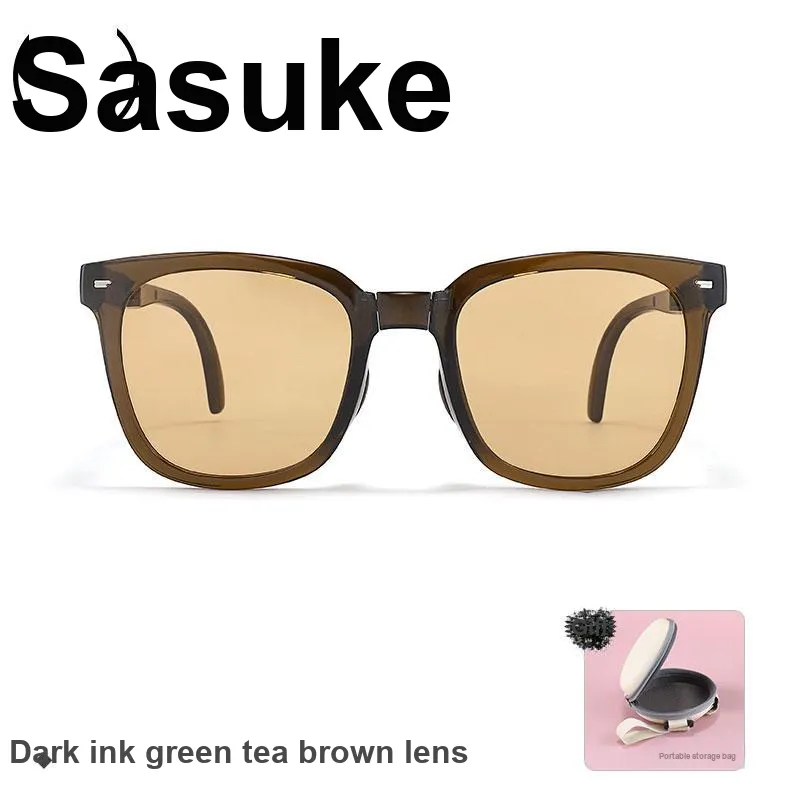 Sagawa TR/Memory Plastic Square Sunglasses Unisex-3