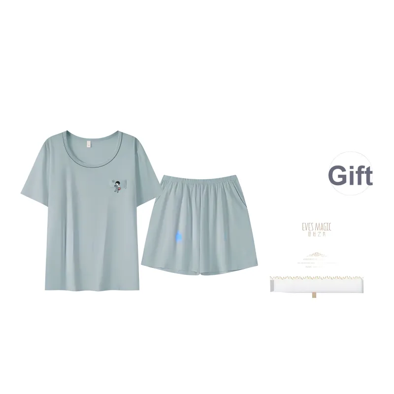 XIA.WA.ZHI.XIU Pajama Set Women's Two Piece Set-12