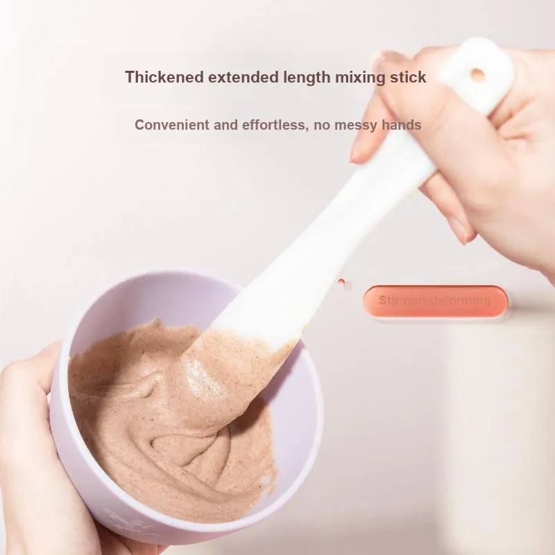 NILIYA Silicone Facial Mask Bowl Brush With Special Spoon For Skincare Application Mixing Tool Set-21