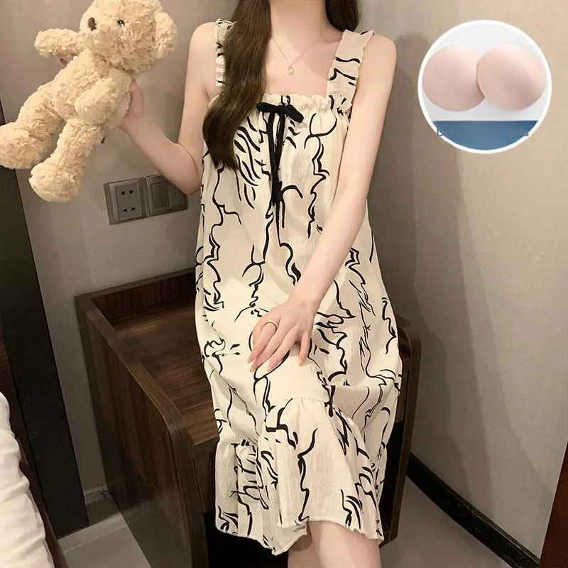 Ta Yan Nightgown Women's Apricot-5