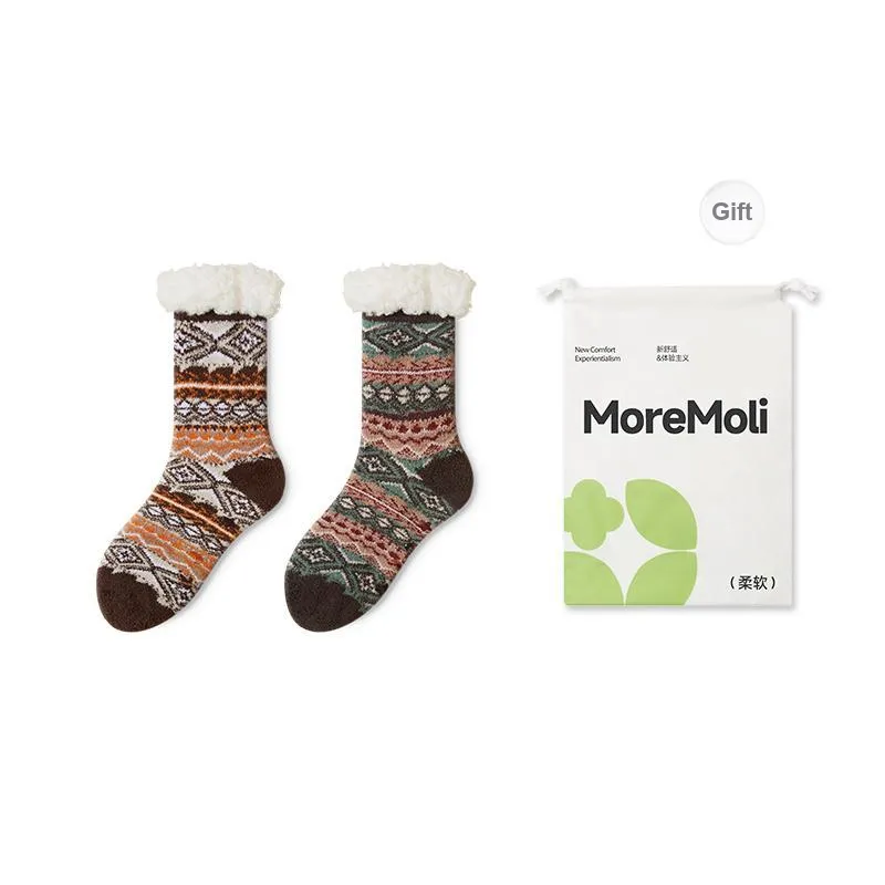 Moremoli Mid Calf Socks Women's Shopping Bag 2 Pack-0