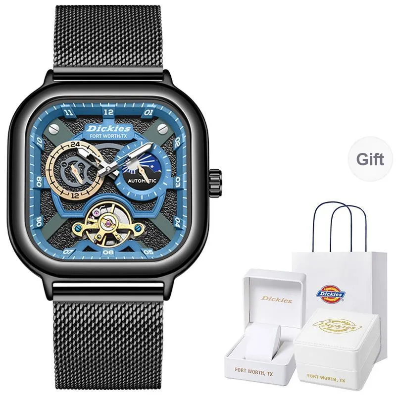 Dickies Wrist Watch Mechanical Movement White Dial Unisex Box Limited Edition-10