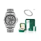 Premium Bracelet Square Box-Silver Case White Dial Silver Steel Band