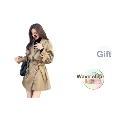 LANGQING Женская тренч-куртка