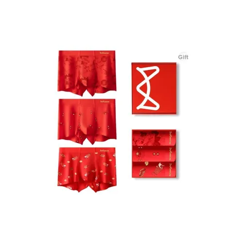 MIIOW Трусы Мужские 3 упаковки красный