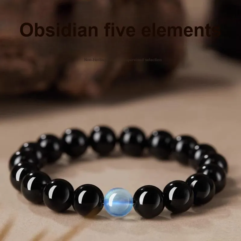The Thousand Seals Family Obsidian Bracelets Unisex-1