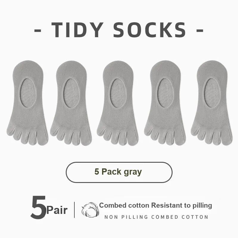 ROBINHOOD No Show Socks Women's 5 Pack-15