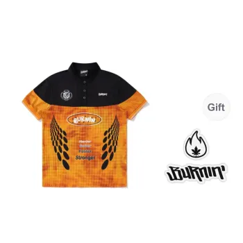BURNIN T Shirt Unisex Black Orange