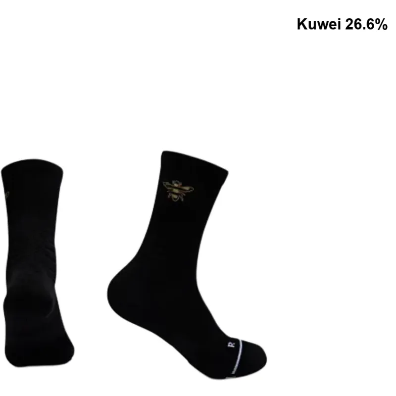 QIAODAN Basketball Socks Men's 1 Pack Black-1