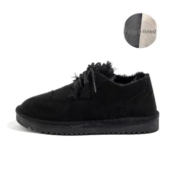 HUANQIU Warm And Wear-Resistant Short Mid-Calf Snow Boots Women's Black
