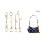 [Gold-Tone Three-Piece Set]Four-Leaf Clover 15cm+C Letter Chain 13.5cm+Four-Leaf Clover Decorative Chain 30cm