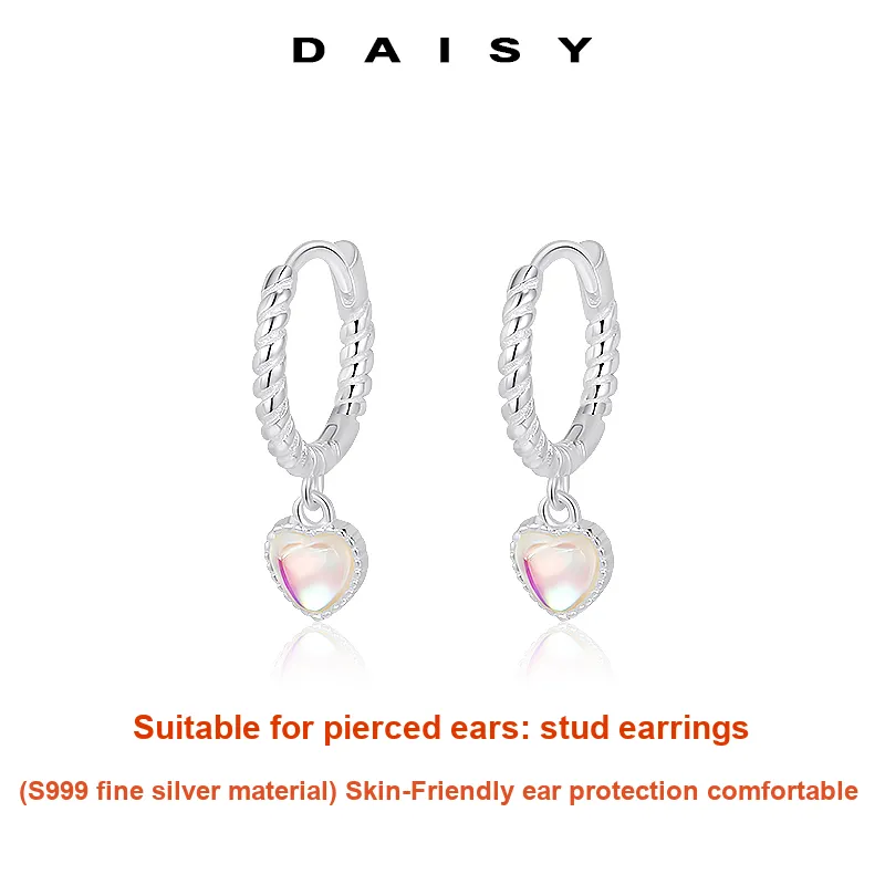 Daisy Dream Full Sterling Silver Earrings Women's-2