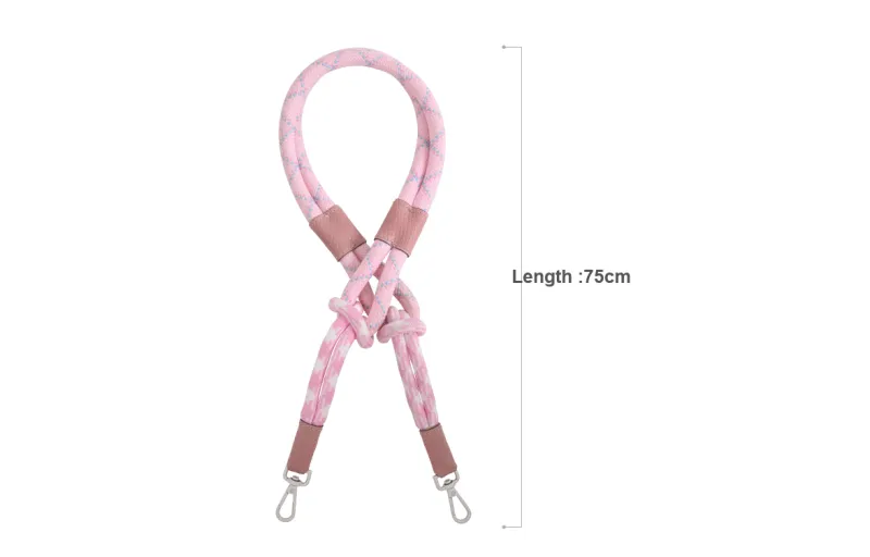 Lan Bao Fan Microfiber Synthetic Leather Bag Strap Women's Pink-21
