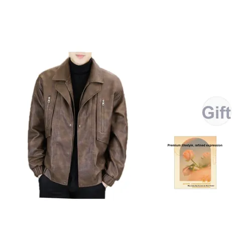 UZXJ Унисекс Кожаные куртки