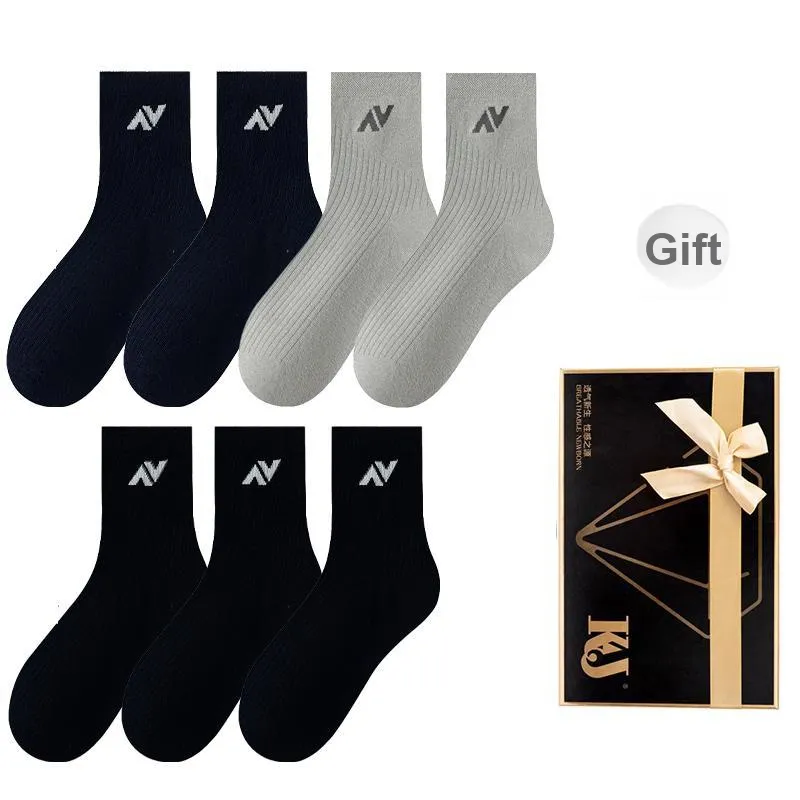 KJ Mid Calf Socks Men's Gift Box 7 Double Packs-7