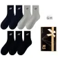 Black 3, Navy Blue 2, Dark Gray 2 (7 Pack)