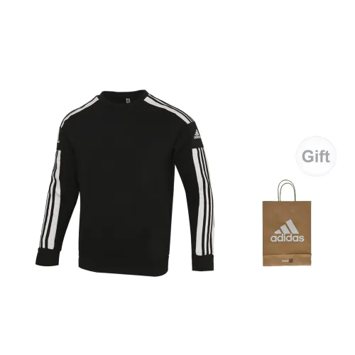 Adidas Sweatshirts Unisex Black Fleece-Lined Sweatshirts+Gift Bag