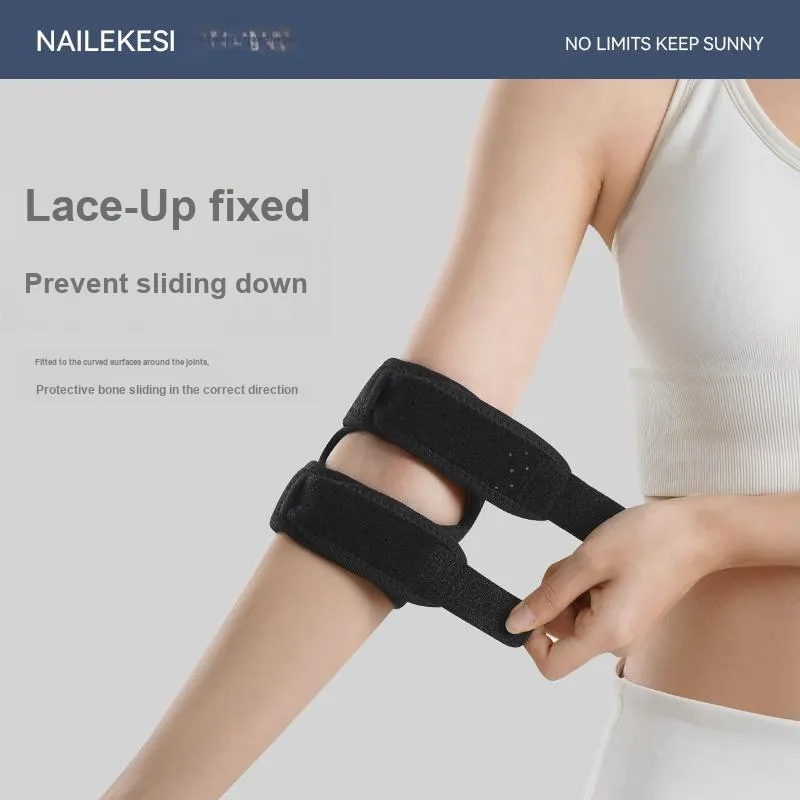 NAILEKESI Tennis Badminton Fitness Elbow Pads Compression Unisex Professional Protective-12