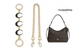 Coach Gold Black Moon 16cm+Decorative Chain Puppy Buckle 45cm