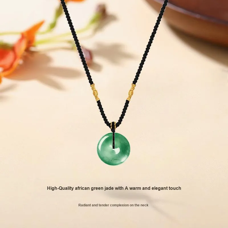 MISS TOOYA African Emerald Necklaces Unisex-2