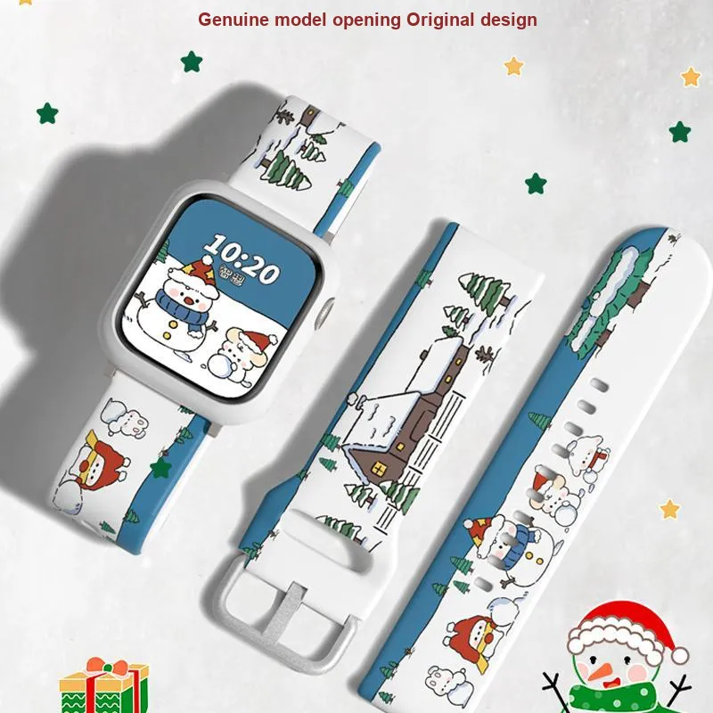 CHENSONG Watch Band Apple Compatibility 49mm Printed T PU Strap Material-4