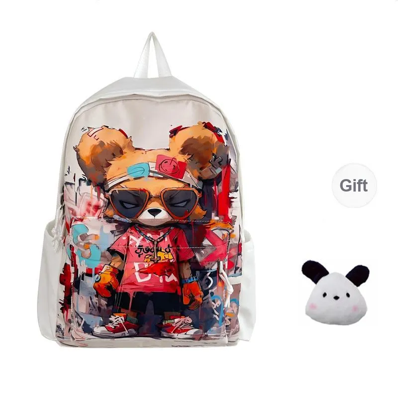 PAIBLOKS Nylon Backpack Regular Unisex Multicolor-6