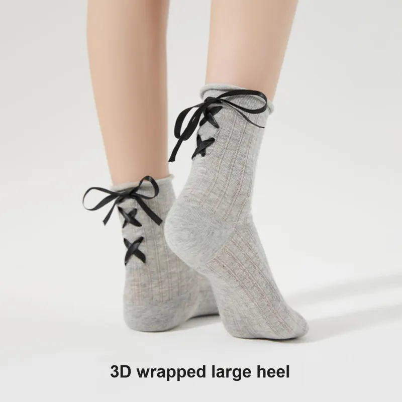 JIAZINI Mid Calf Socks Women's 3 Pack-4