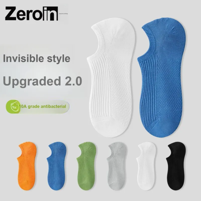 ZEROIN No Show Socks Unisex 5 Pack-37