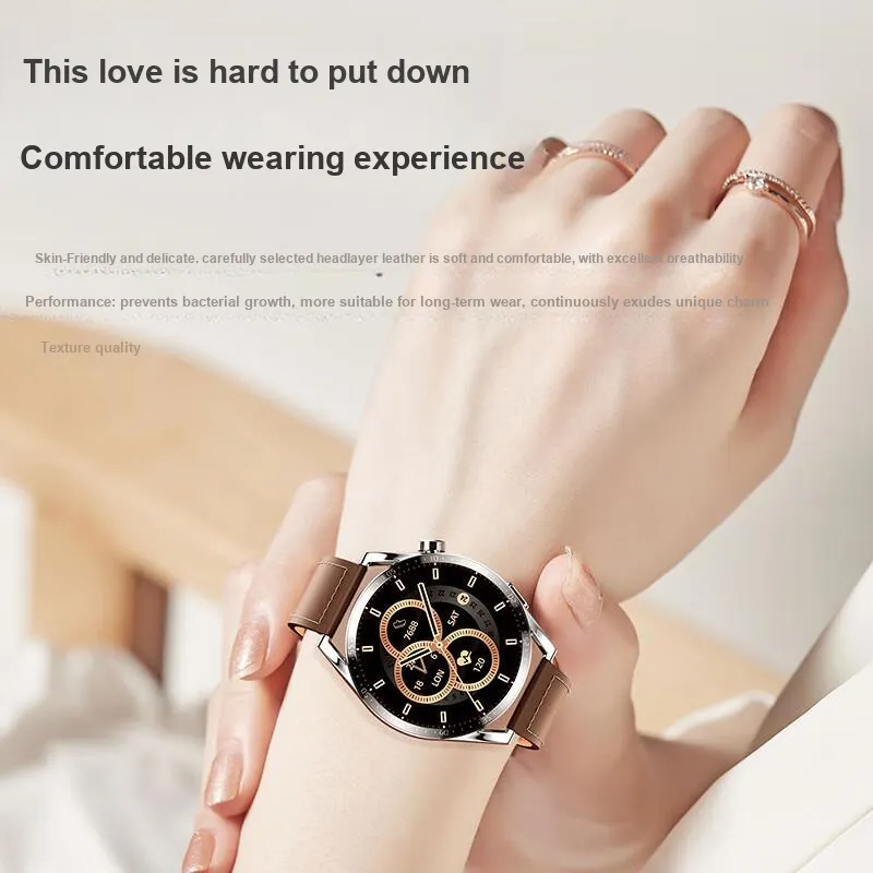 BIAZE Huawei Compatibility Watch Band 213mm Genuine Leather Material-10
