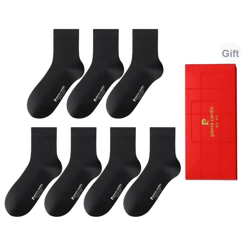 PIERRE CARDIN Mid Calf Socks Men's 7 Pack Box Included-0
