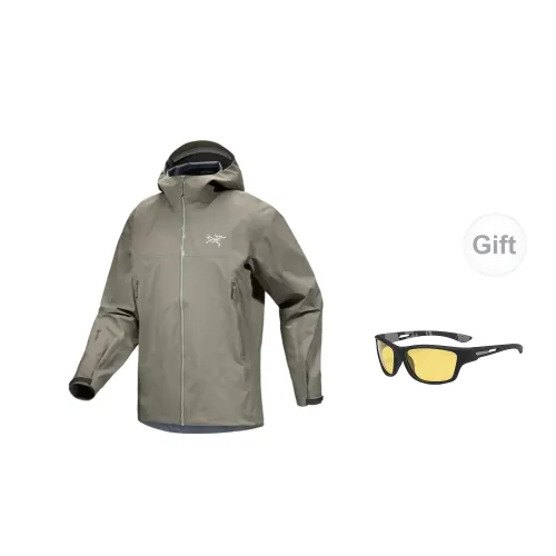 Arcteryx Beta Series Windbreaker Jackets Men Misty Green Grey+Free Eyeglasses