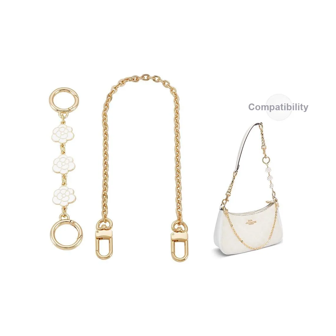 Kim Yeon sha Металлическая декоративная цепь женский золотой тон