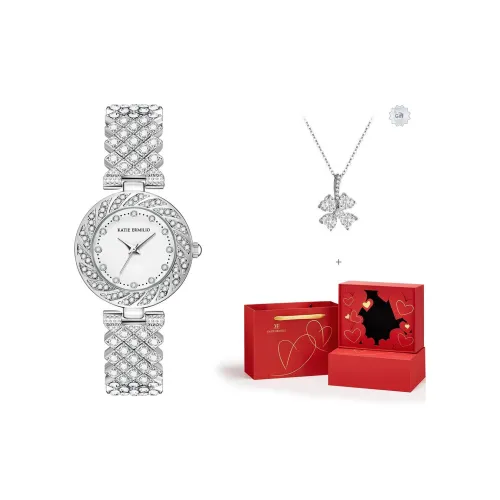 Katie Ermilio Кварцевый механизм Женские часы 30MM*30MM*8mm Белый