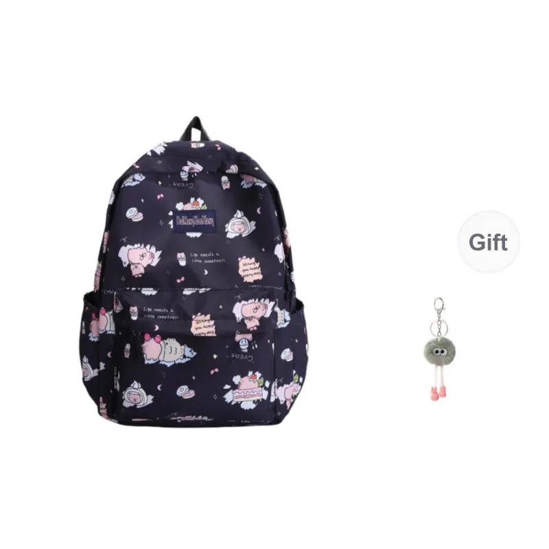 KAMLUI Nylon Backpack Women's White/Black/Pink/Khaki-7