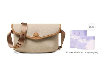 Teenmix Cow Leather Crossbody Bag, Shoulder Bag Medium Size Women's Gray